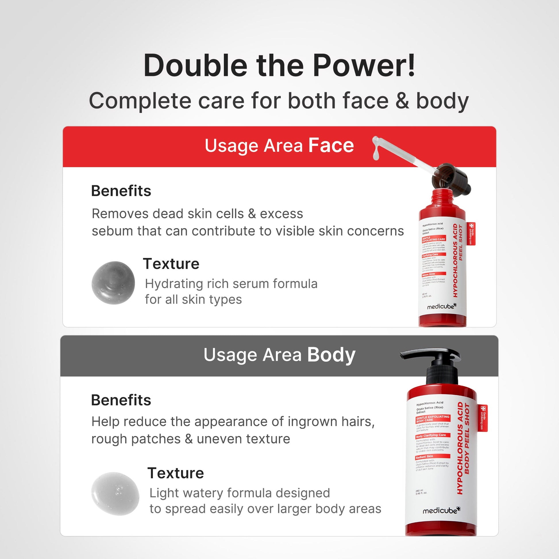 Hypochlorous Acid Rice Body Peel Shot - medicube.us