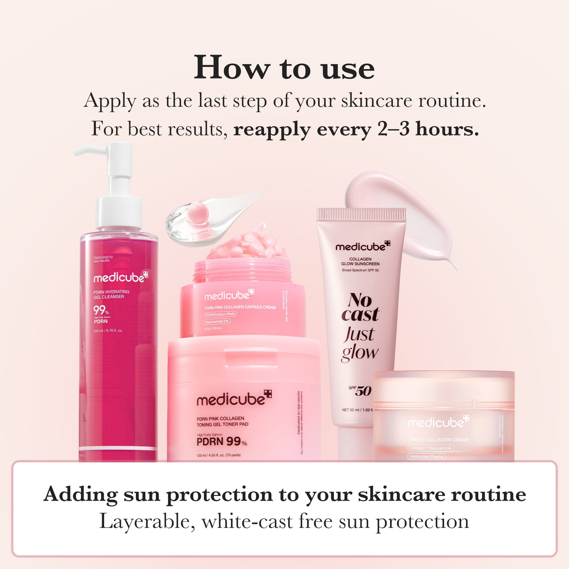 [Subscr.] No Cast Just Glow Collagen Sunscreen - medicube.us