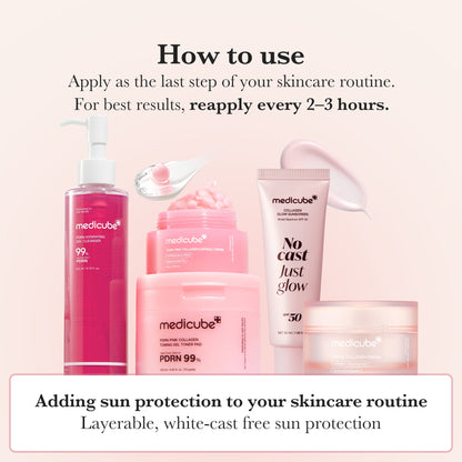 [Subscr.] No Cast Just Glow Collagen Sunscreen - medicube.us